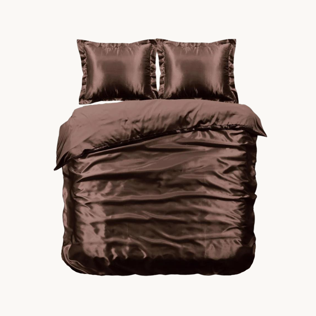 Dekbedovertrek Satijn™ Effen Luxurious Brons