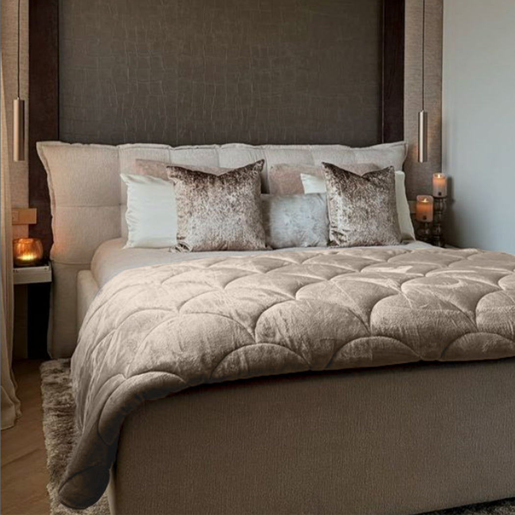 Y-NOT Velvet Dekbed Taupe