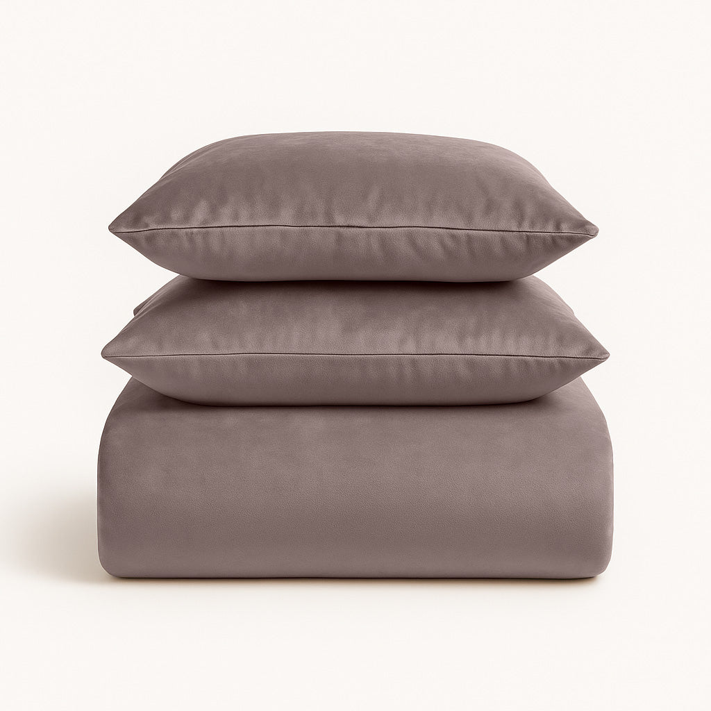 Dekbedovertrek set Velvet Taupe/Grey