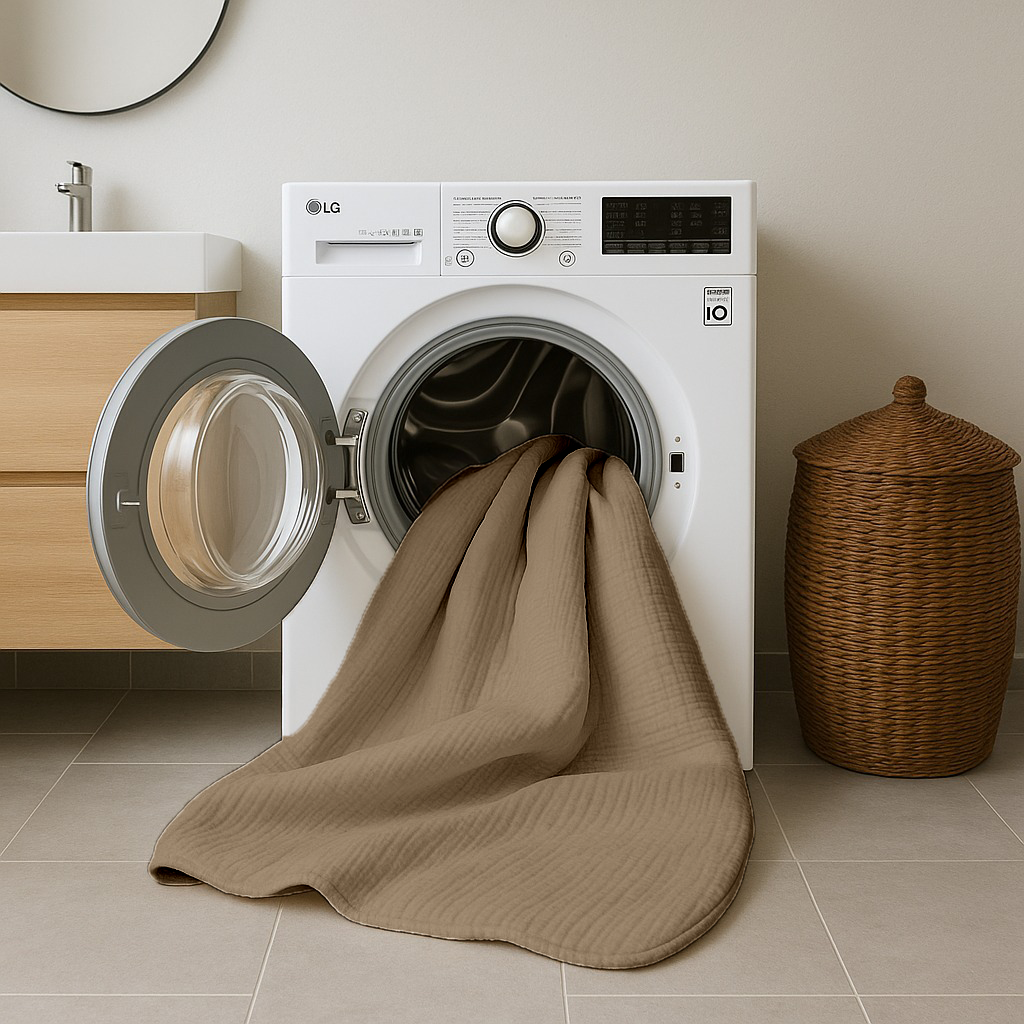 Dekbed Zonder Overtrek Micro Mousseline Taupe