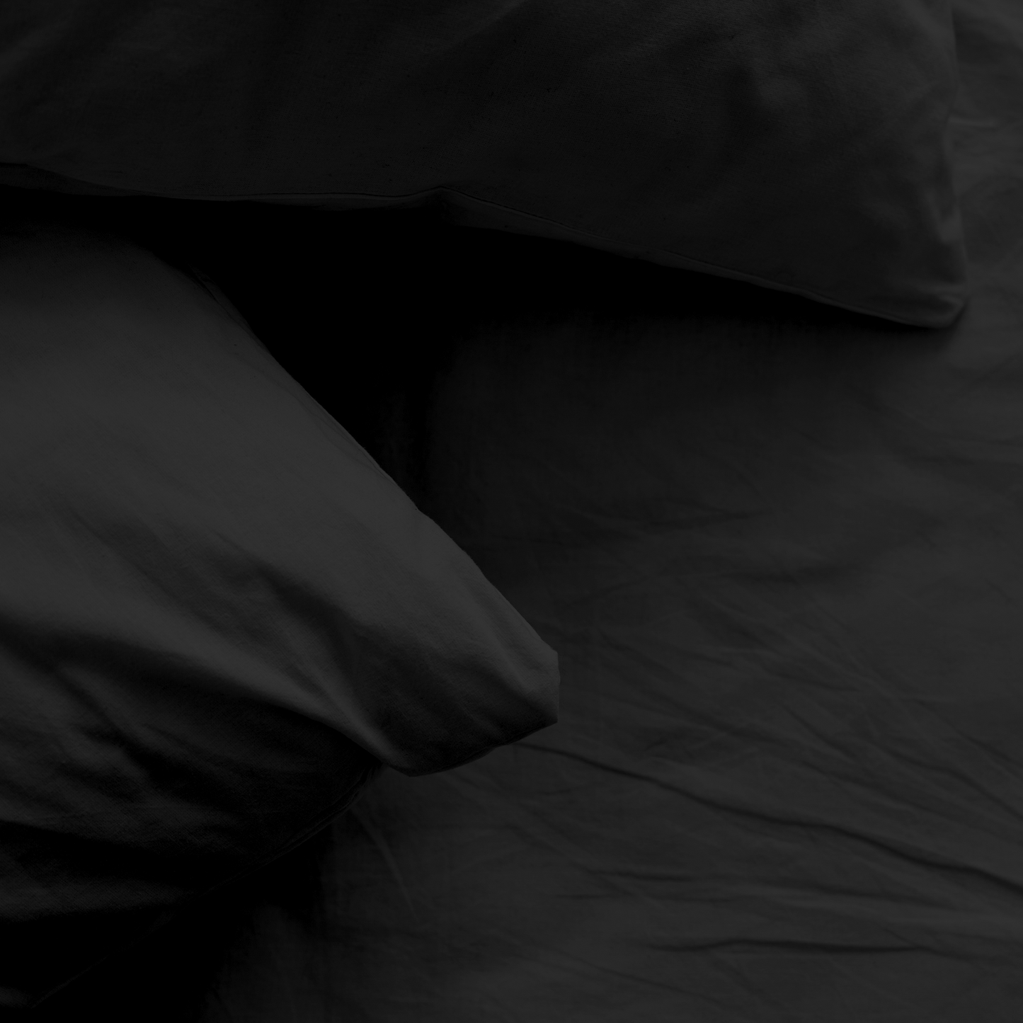 Kussenslopen Premium Katoen Black 60x70 cm 2-Pack