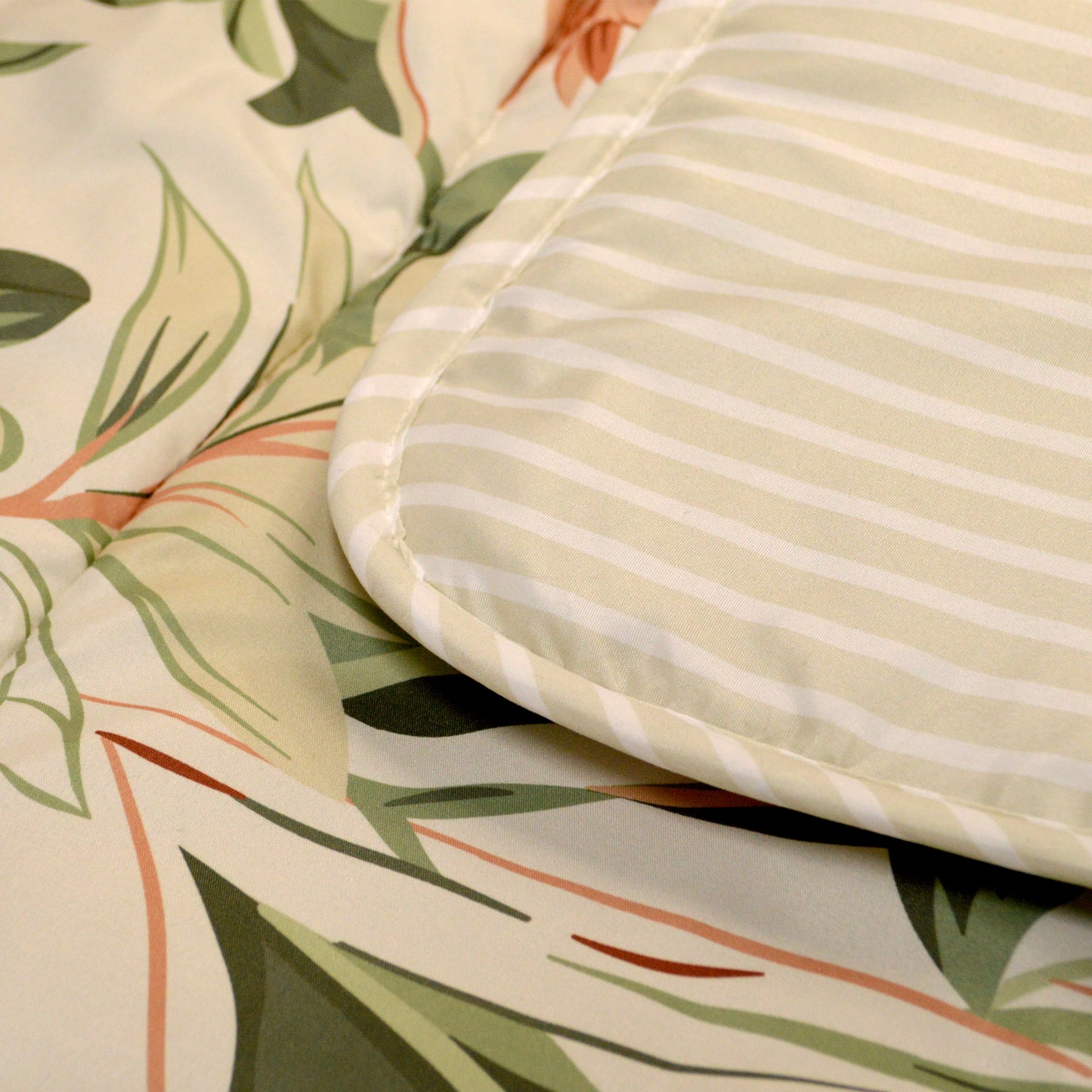 Dekbed Zonder Overtrek 2-in-1 Floral Green