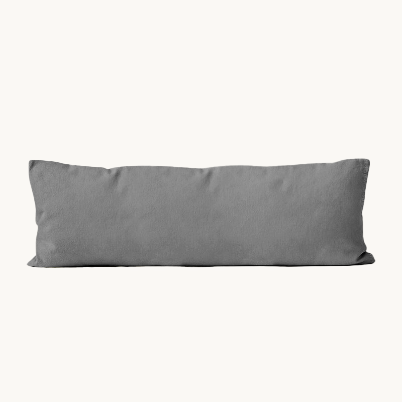 Bodypillow Kussensloop Premium Katoen Antraciet 40x145cm