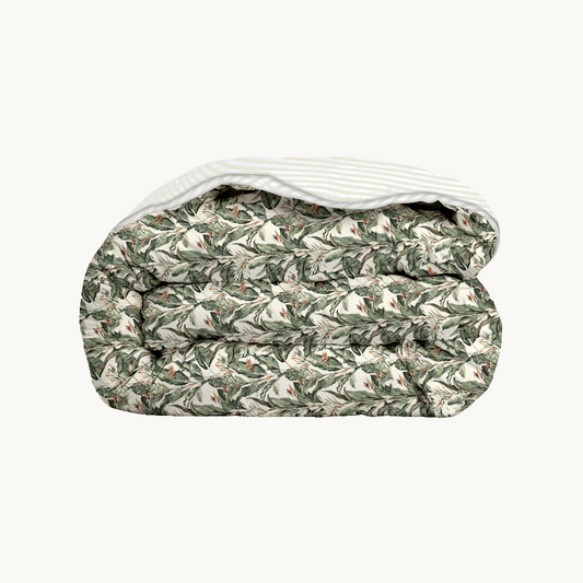 Dekbed Zonder Overtrek 2-in-1 Floral Green