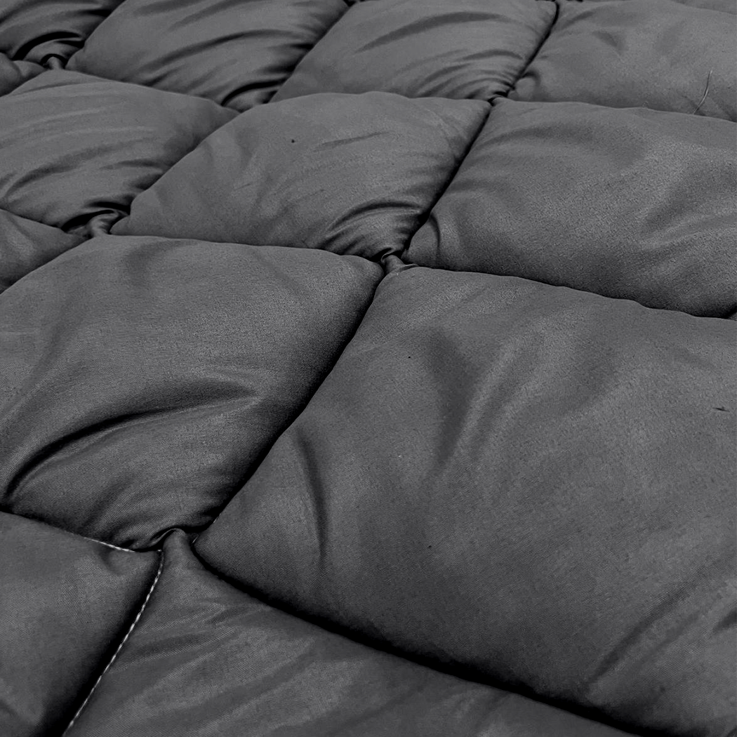 Dekbed Zonder Overtrek Mat Satijn Antracite (220cm lang)