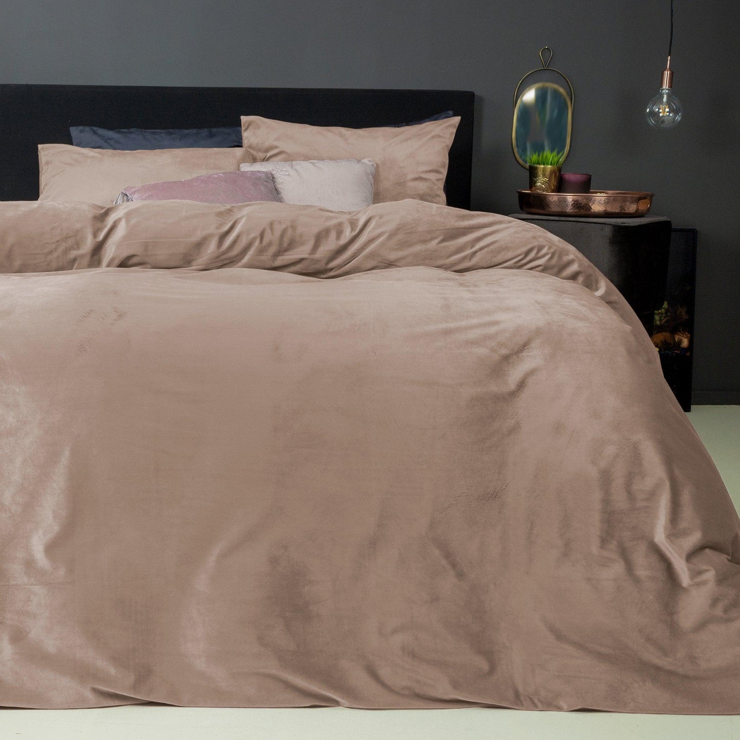 Dekbedovertrek set Fluweel / Velvet Nude - Y-NOT | be different