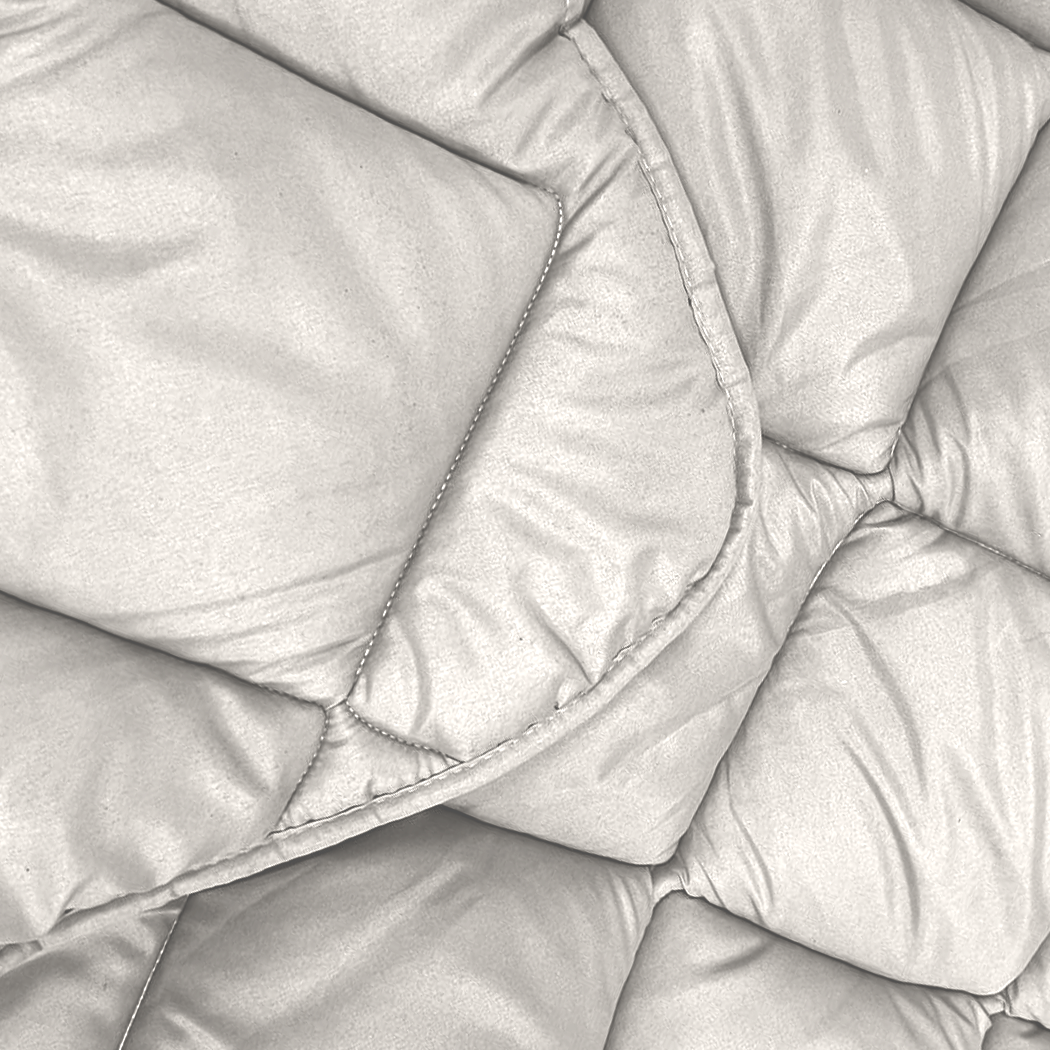 Dekbed Zonder Overtrek Mat Satijn Offwhite (220cm lang)