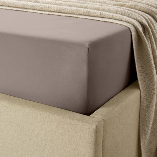 Matras Hoeslaken Premium Dubbel Jersey Katoen Taupe