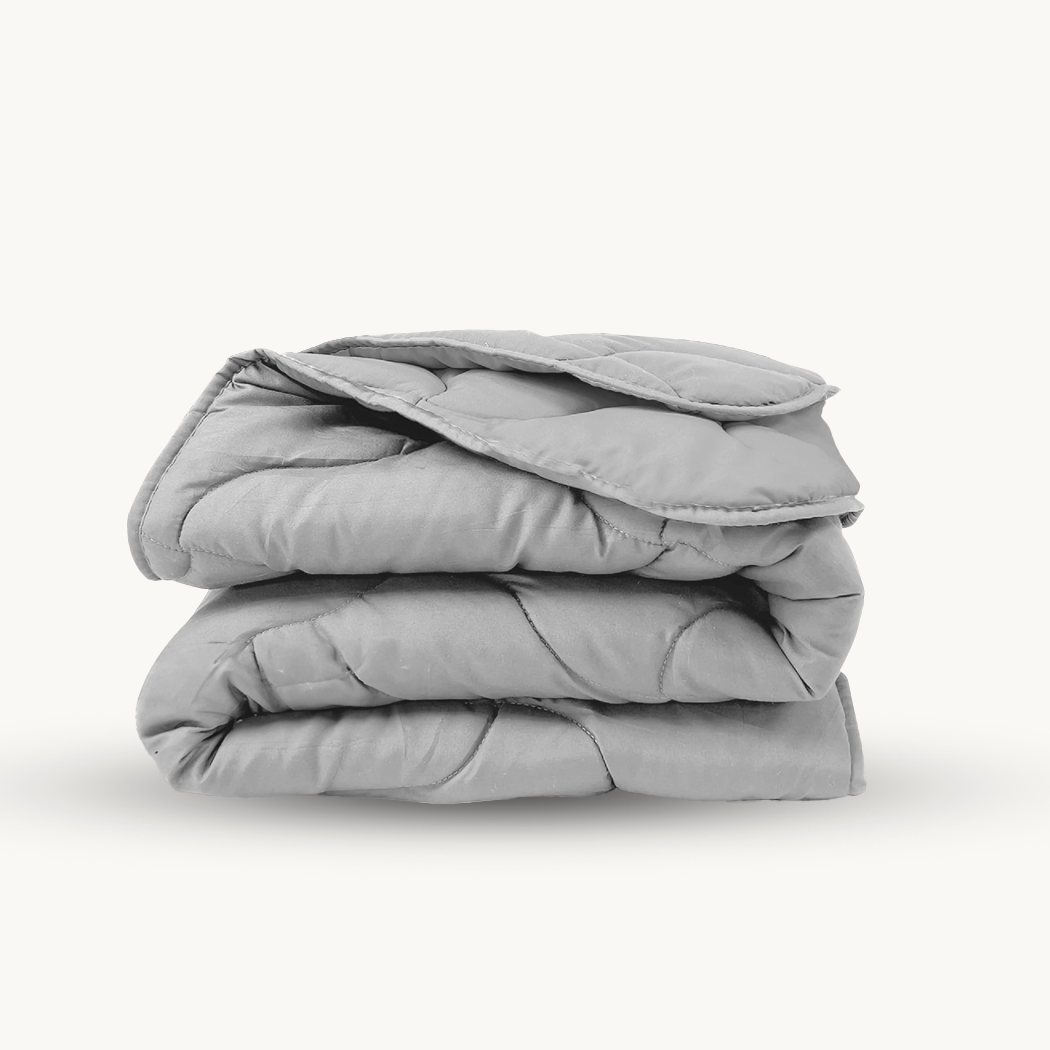 Dekbed Zonder Overtrek Mat Satijn Grey (220cm lang)