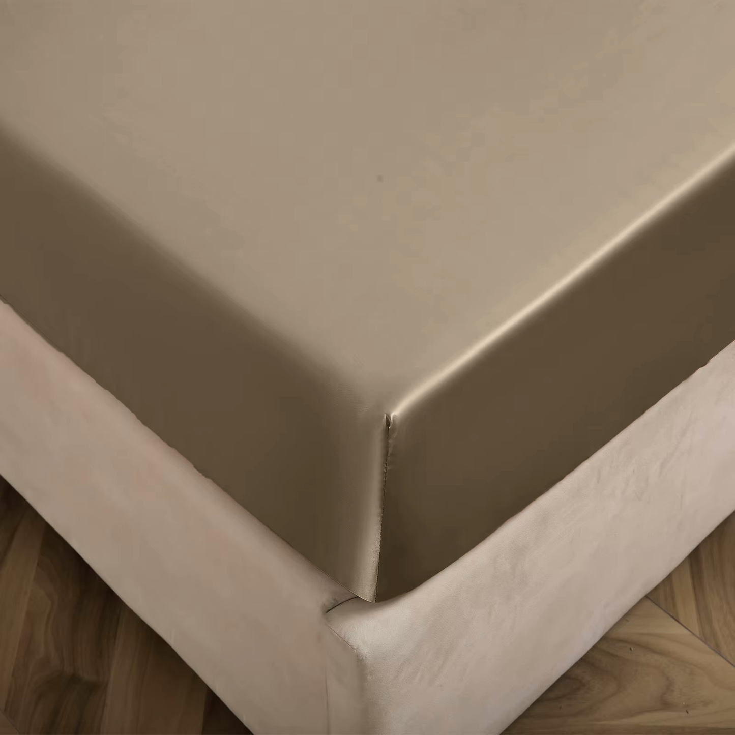 Matras Hoeslaken Satijn Tranquil Taupe