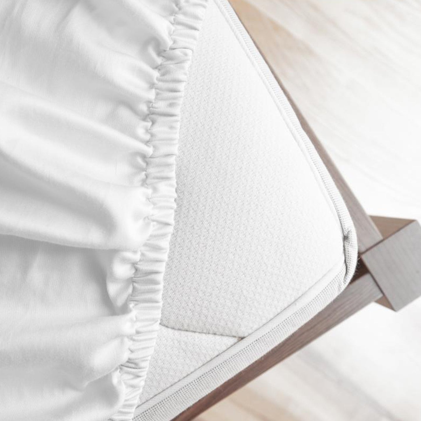 Topper Hoeslaken Katoen Satijn Wit - Y-NOT | be different