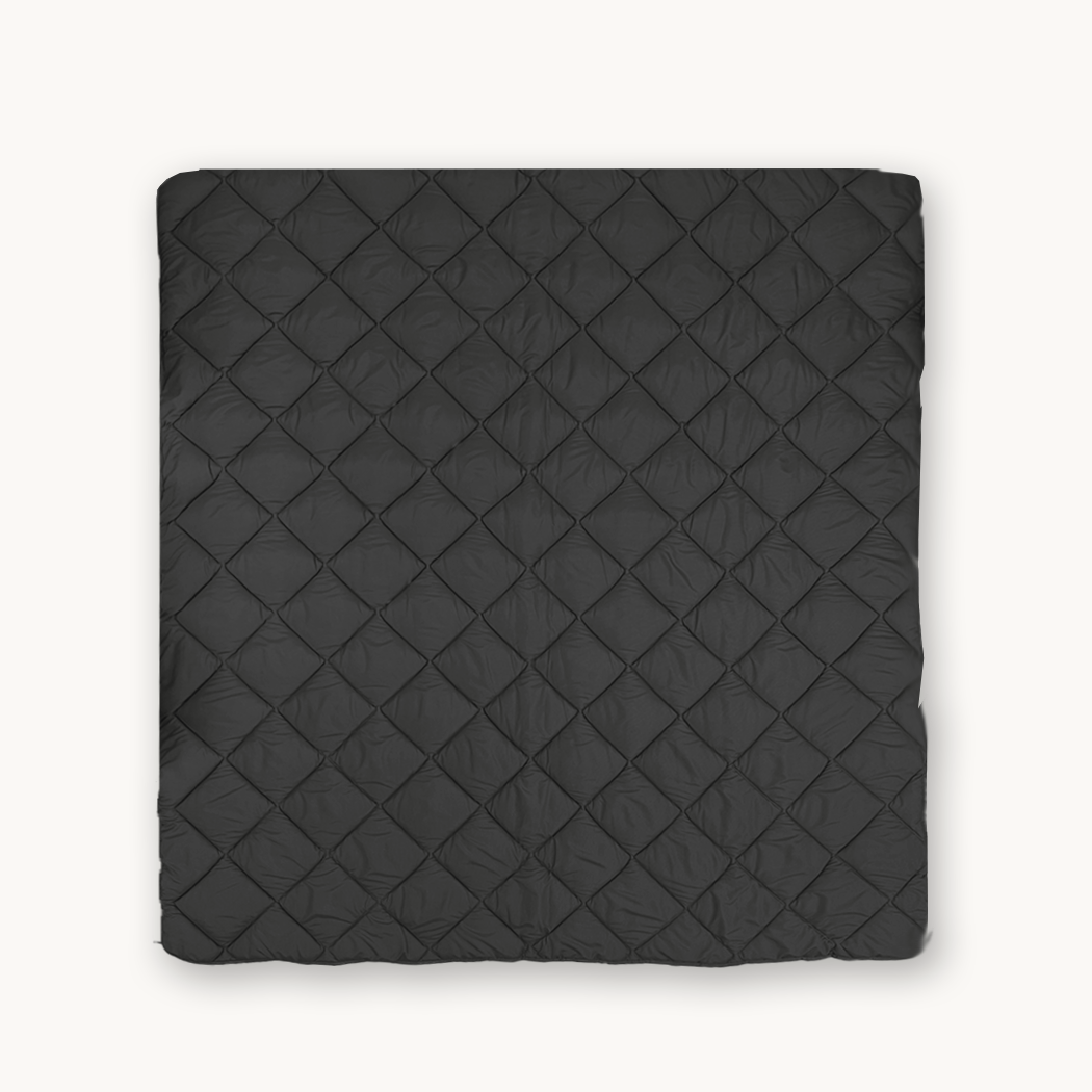 Dekbed Zonder Overtrek Mat Satijn Antracite (220cm lang)