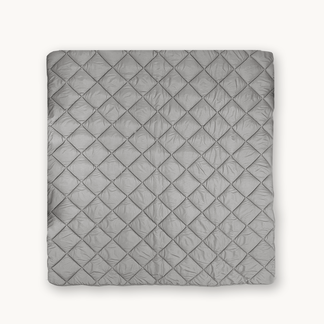 Dekbed Zonder Overtrek Mat Satijn Grey (220cm lang)