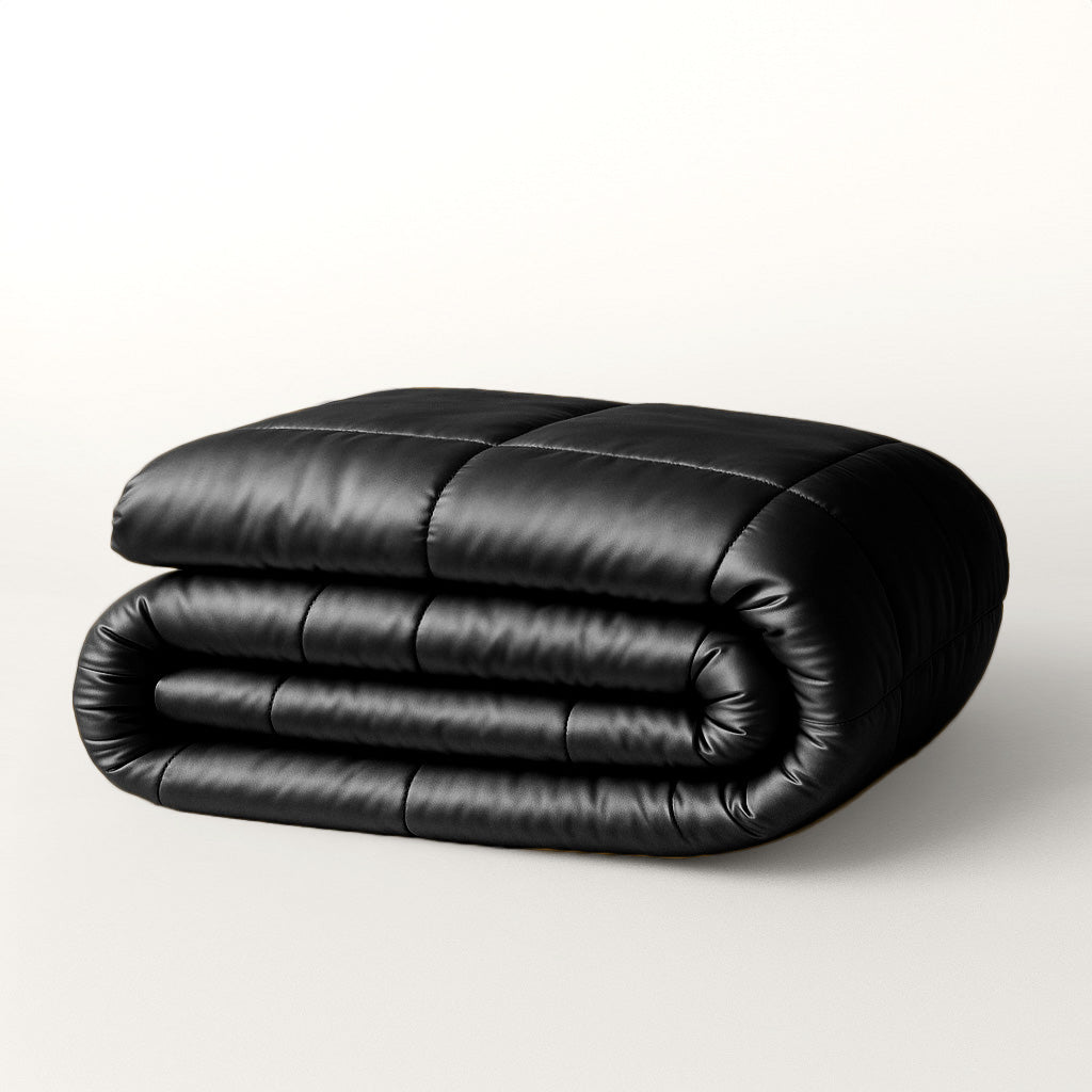 Dekbed Zonder Overtrek Satijn Jet Black