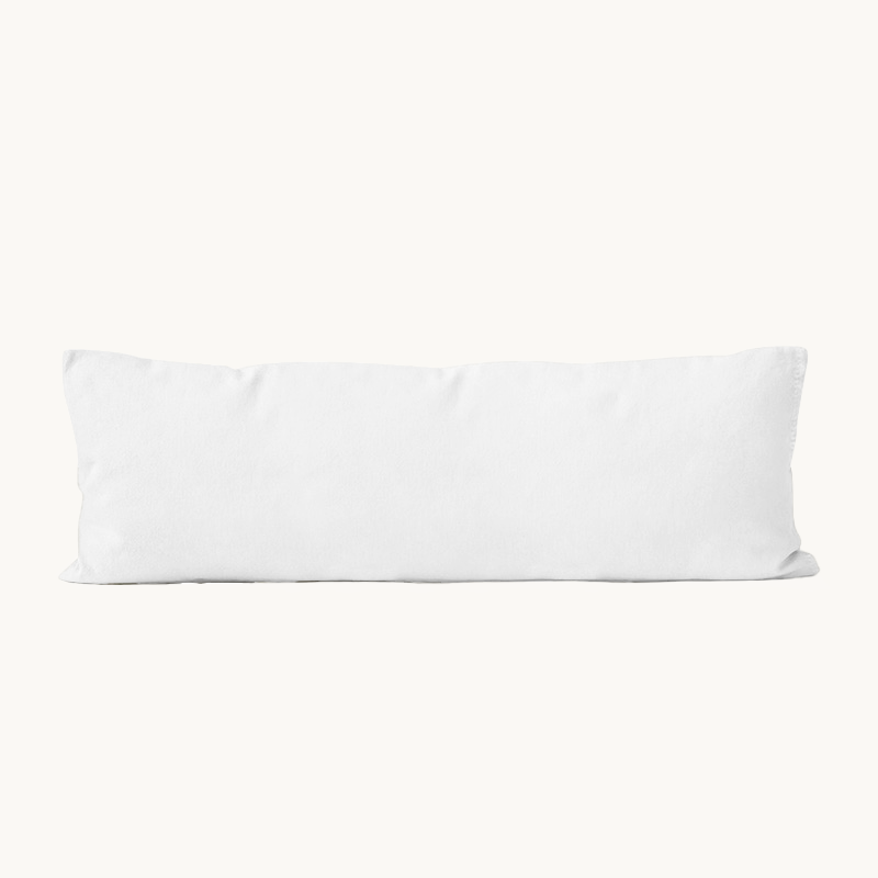 Bodypillow Kussensloop Premium Katoen White 40x145cm