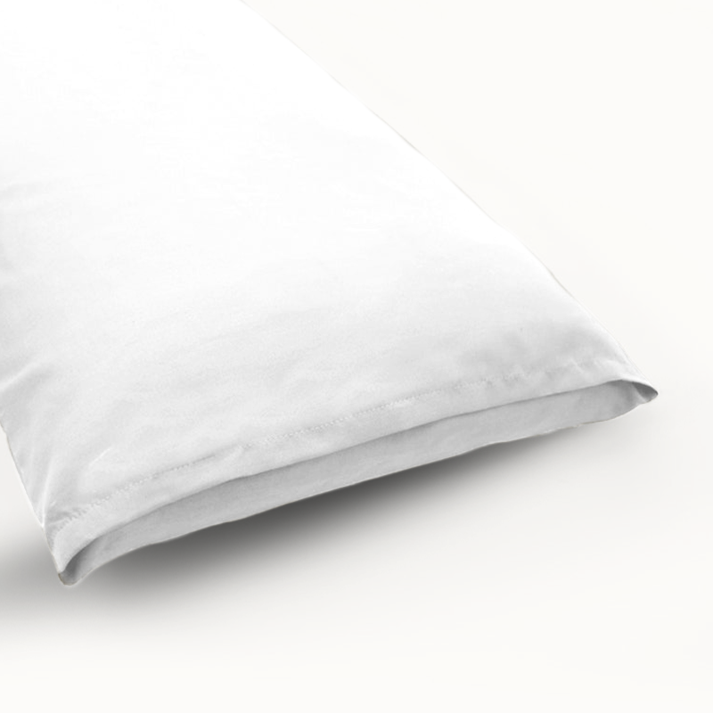 Bodypillow Kussensloop Premium Katoen White 40x145cm