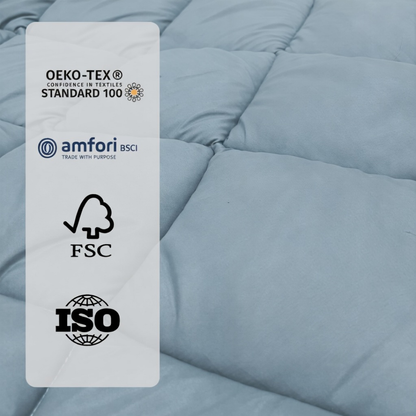 Y-NOT™ Dreambed Original All Year Light Blue / Dark Blue (220cm lang)