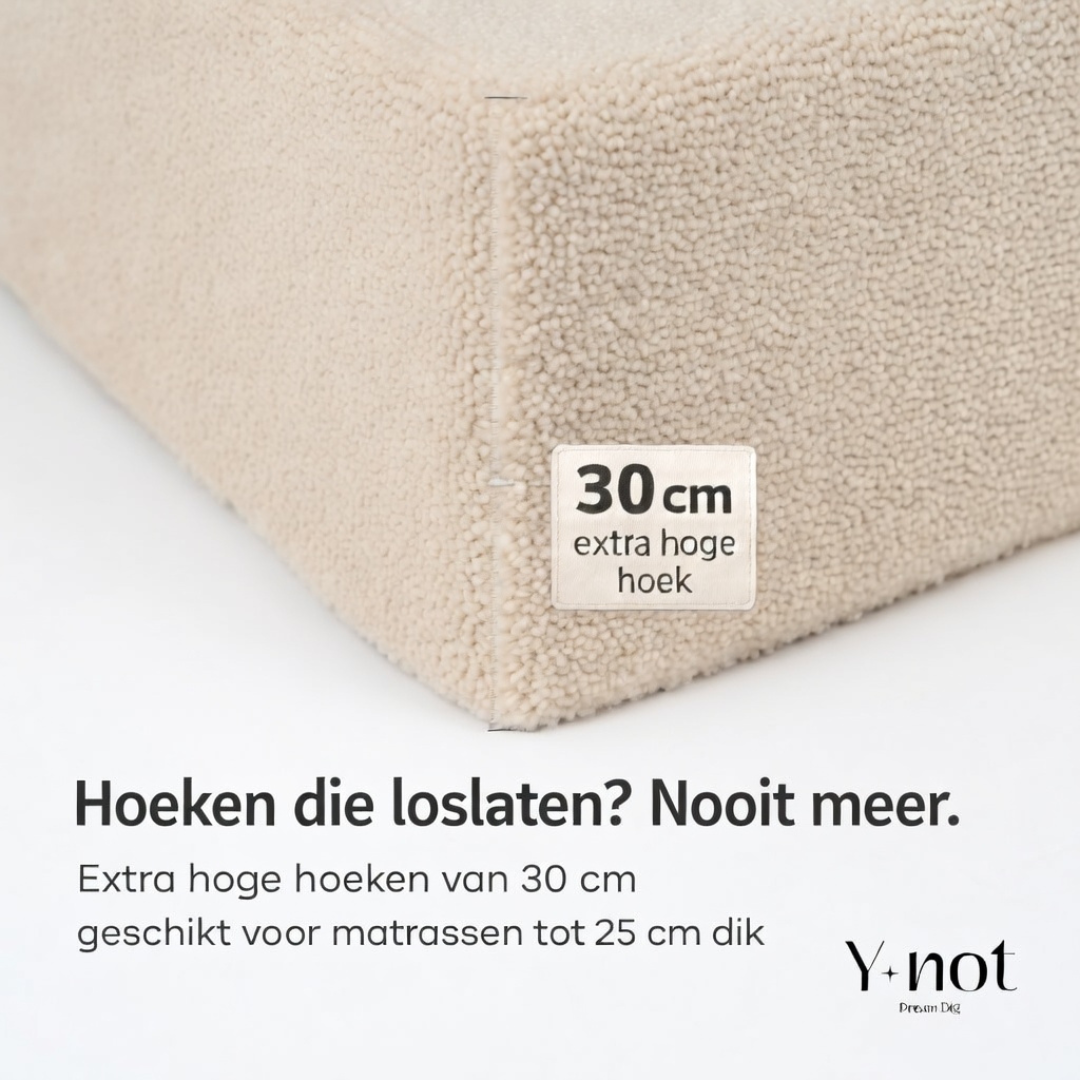 Matras Hoeslaken Teddy - Iced Coffee Taupe