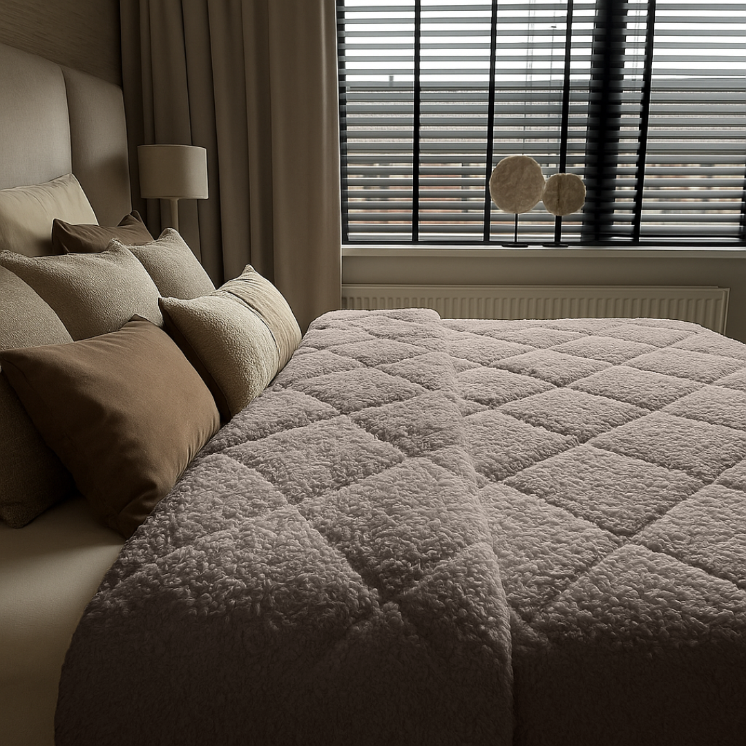 Dekbed Zonder Overtrek Teddy™ Taupe Grey