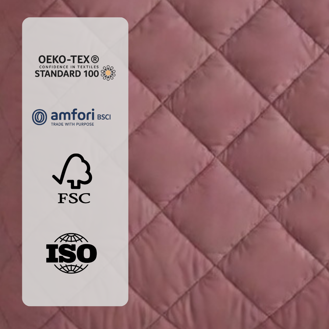 Y-NOT™ Dreambed Original All Year Plum / Old Pink (220cm lang)