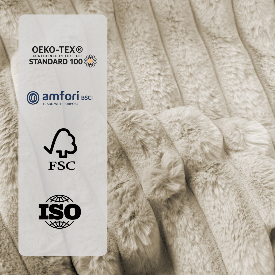 Dekbed Zonder Overtrek Teddy Chunky Rib™ Sand