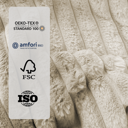 Dekbed Zonder Overtrek Teddy Chunky Rib™ Sand