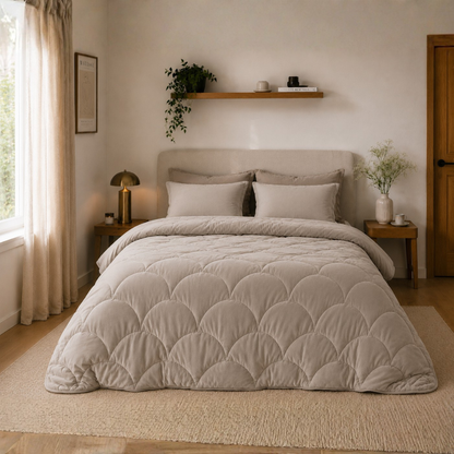 Y-NOT Velvet Dekbed Greige