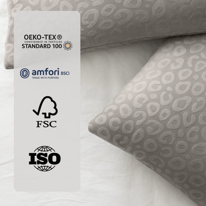 Dekbed Zonder Overtrek Velvet Panther Skin Light Taupe