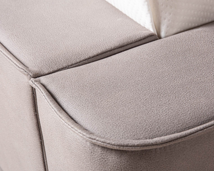 Amore Velvet bed met Opbergruimte + Hybrid Pocket 500 Matras - Nº89 - Taupe/Antra