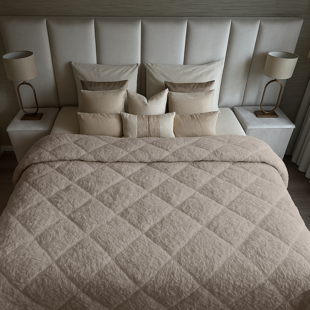 Dekbed Zonder Overtrek Teddy™ Taupe Grey