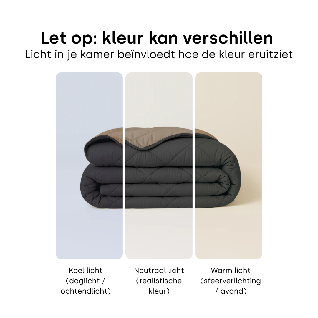 Y-NOT All Year Dekbed Taupe / Antra