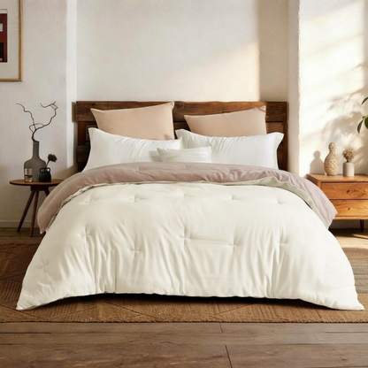 YNOT Dreambed Signature Jersey Fleece Taupe/Creme