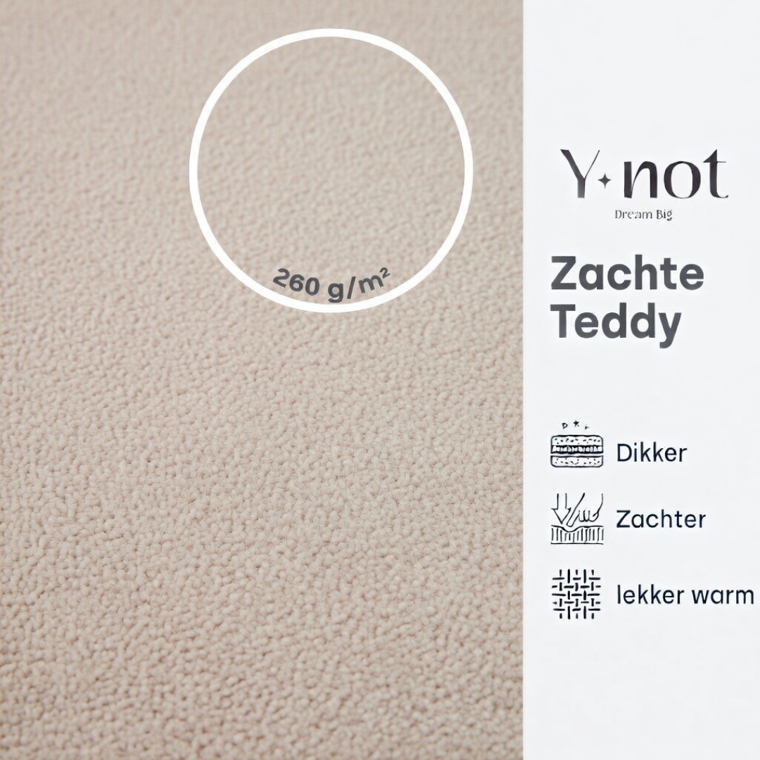 Matras Hoeslaken Teddy - Blush Pink