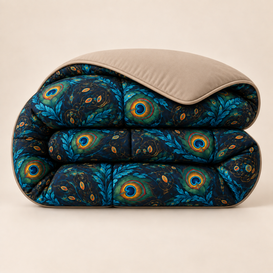 Y-NOT Dekbed Peackock Taupe