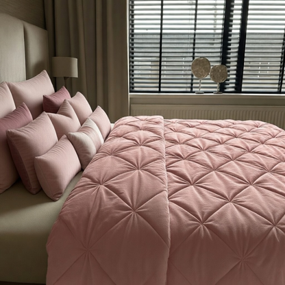 Kussenslopen Velvet Diamond Roze 60x70cm 2-Pack