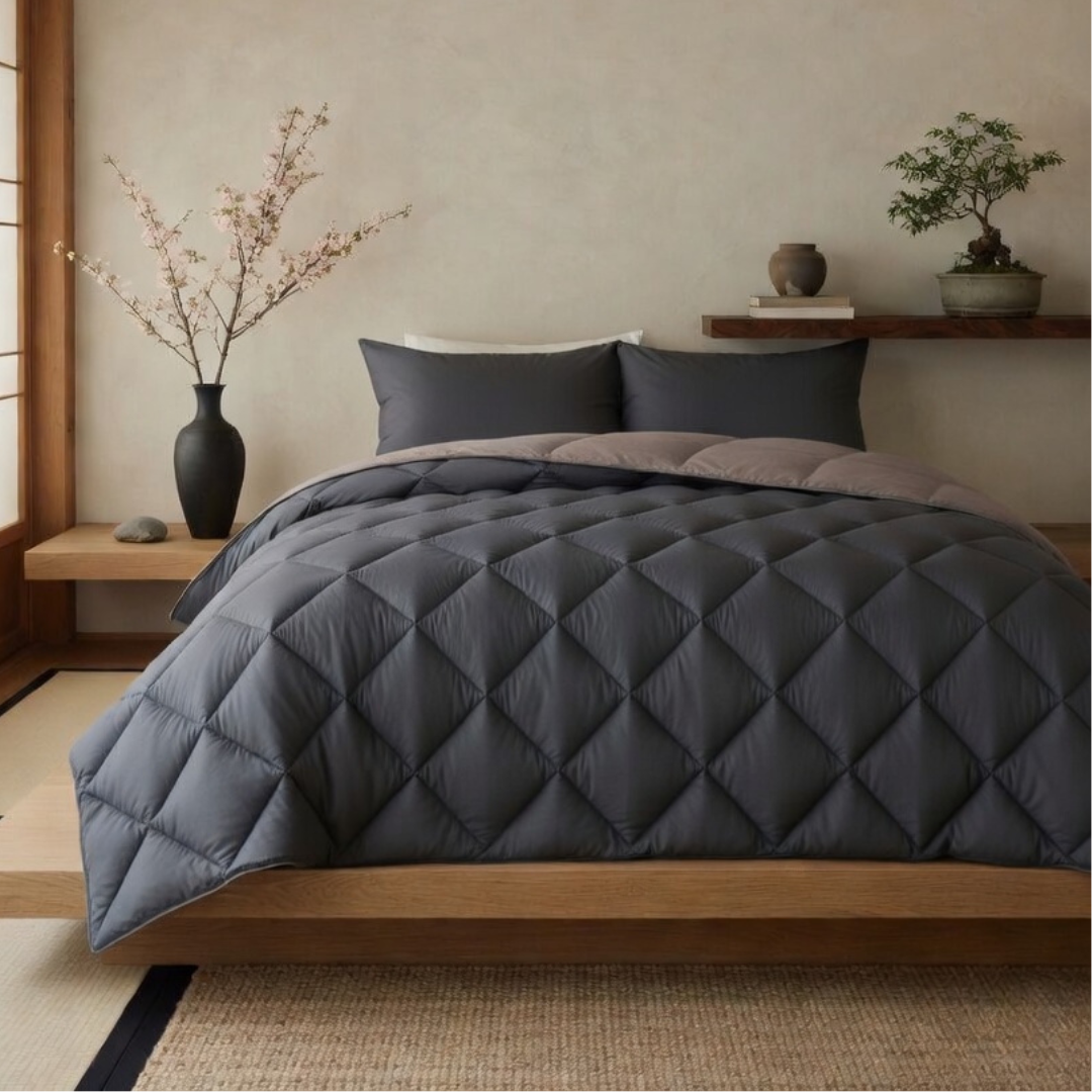 Y-NOT All Year Dekbed Taupe / Antra