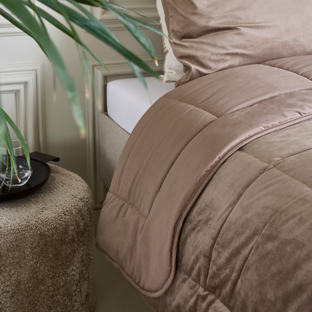Dekbed Zonder Overtrek Velvet Taupe