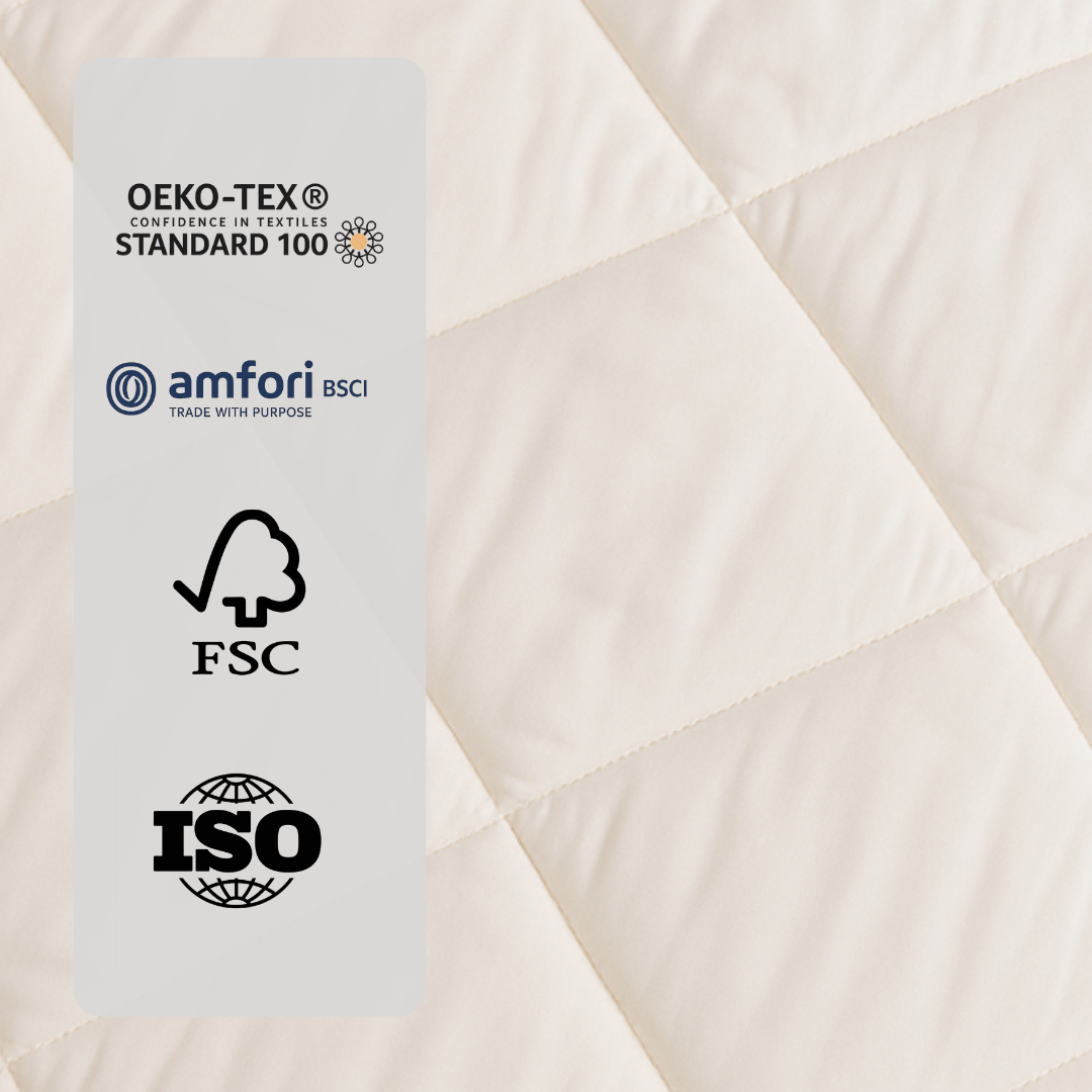 Dekbed Zonder Overtrek Mat Satijn Pearl White (220 cm lang)