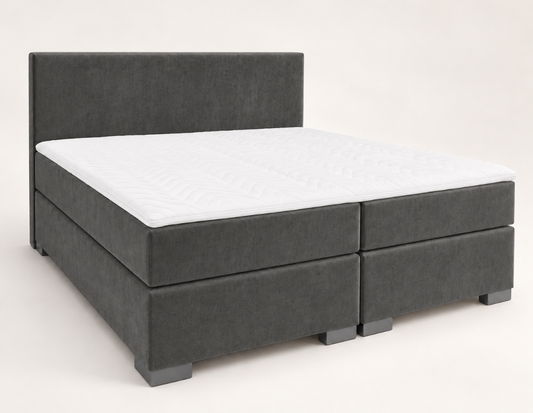 Y-NOT - Mila Boxspring - Complete set - Antraciet