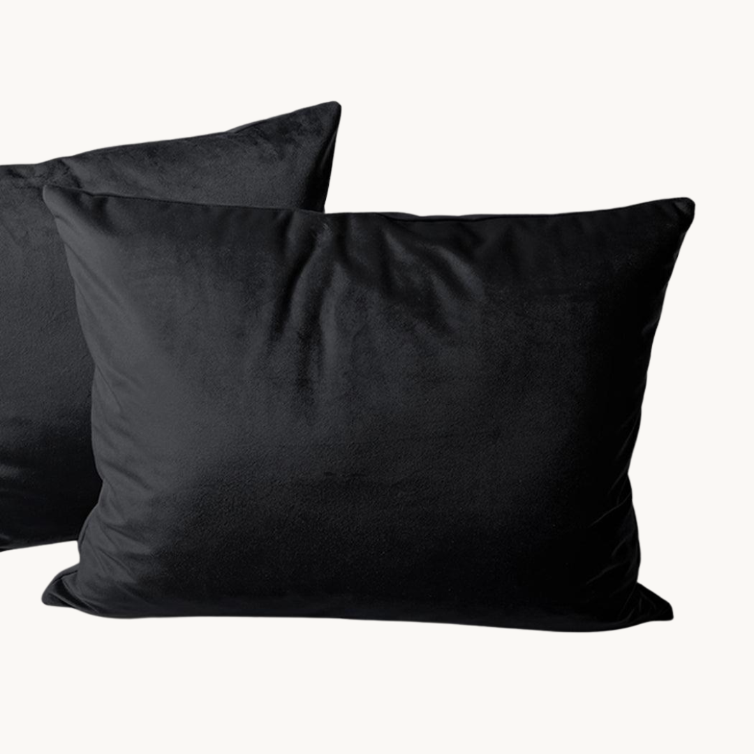Velvet Kussenslopen - Zwart