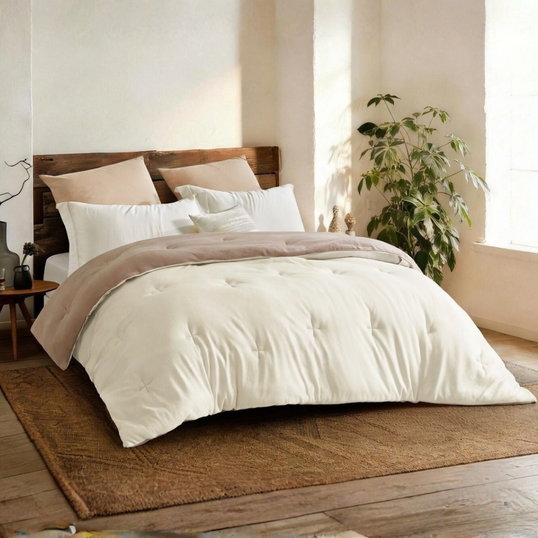 YNOT Dreambed Signature Jersey Fleece Taupe/Creme