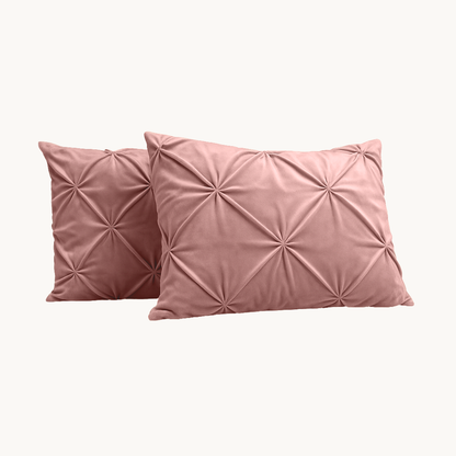 Kussenslopen Velvet Diamond Roze 60x70cm 2-Pack