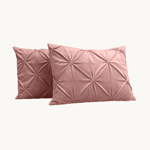 Kussenslopen Velvet Diamond Roze 60x70cm 2-Pack