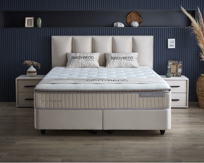 Boxspring met Opbergruimte Birdybedd - Complete set - Nº75 - Cannoli Cream