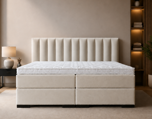 Y-NOT - Lumière Boxspring - Complete set - Nº11 Pearl Ivory