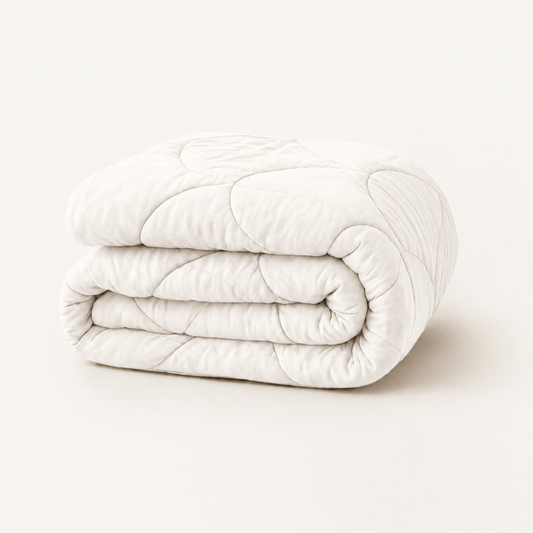 Y-NOT Velvet Dekbed Pearl White