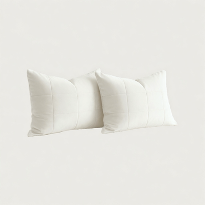 Y-NOT Kussenslopen Vol & Gevoerd Velvet Pearl White  2-Pack 60x70 cm