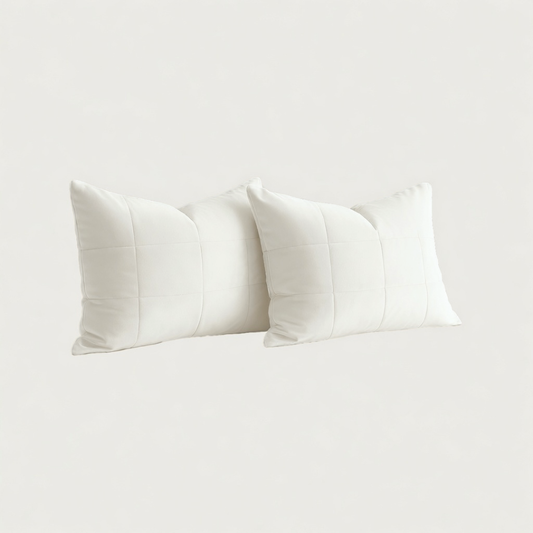 Y-NOT Kussenslopen Vol & Gevoerd Velvet Pearl White  2-Pack 60x70 cm
