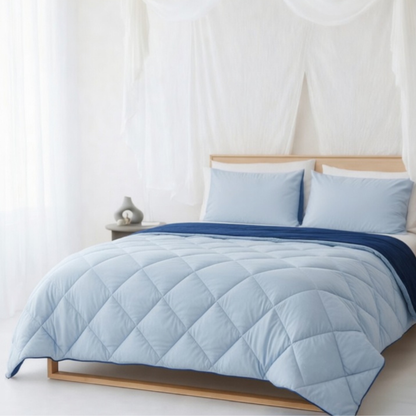 Y-NOT™ Dreambed Original All Year Light Blue / Dark Blue (220cm lang)