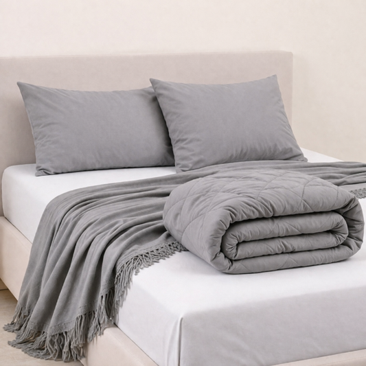 Y-NOT All Year Dekbed Grijis - Luxe Set